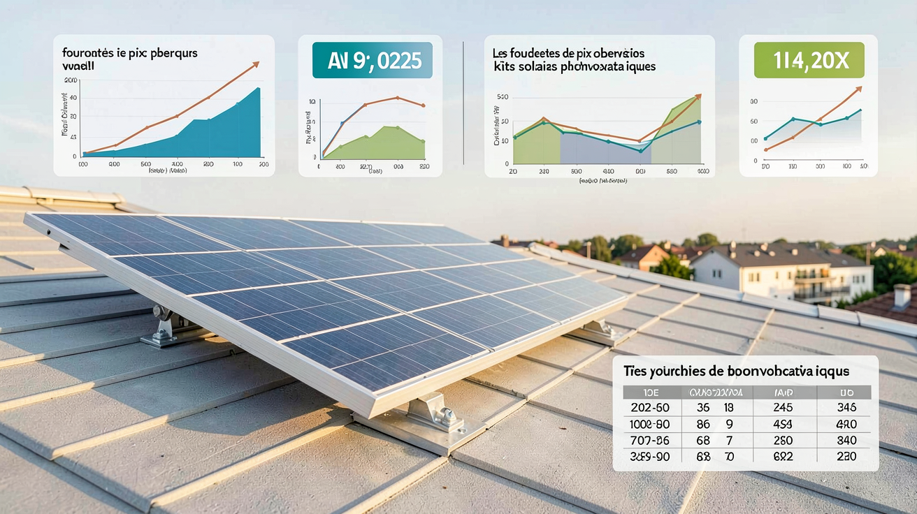 prix kit solaire en 2025 pour différents niveaux de puissance