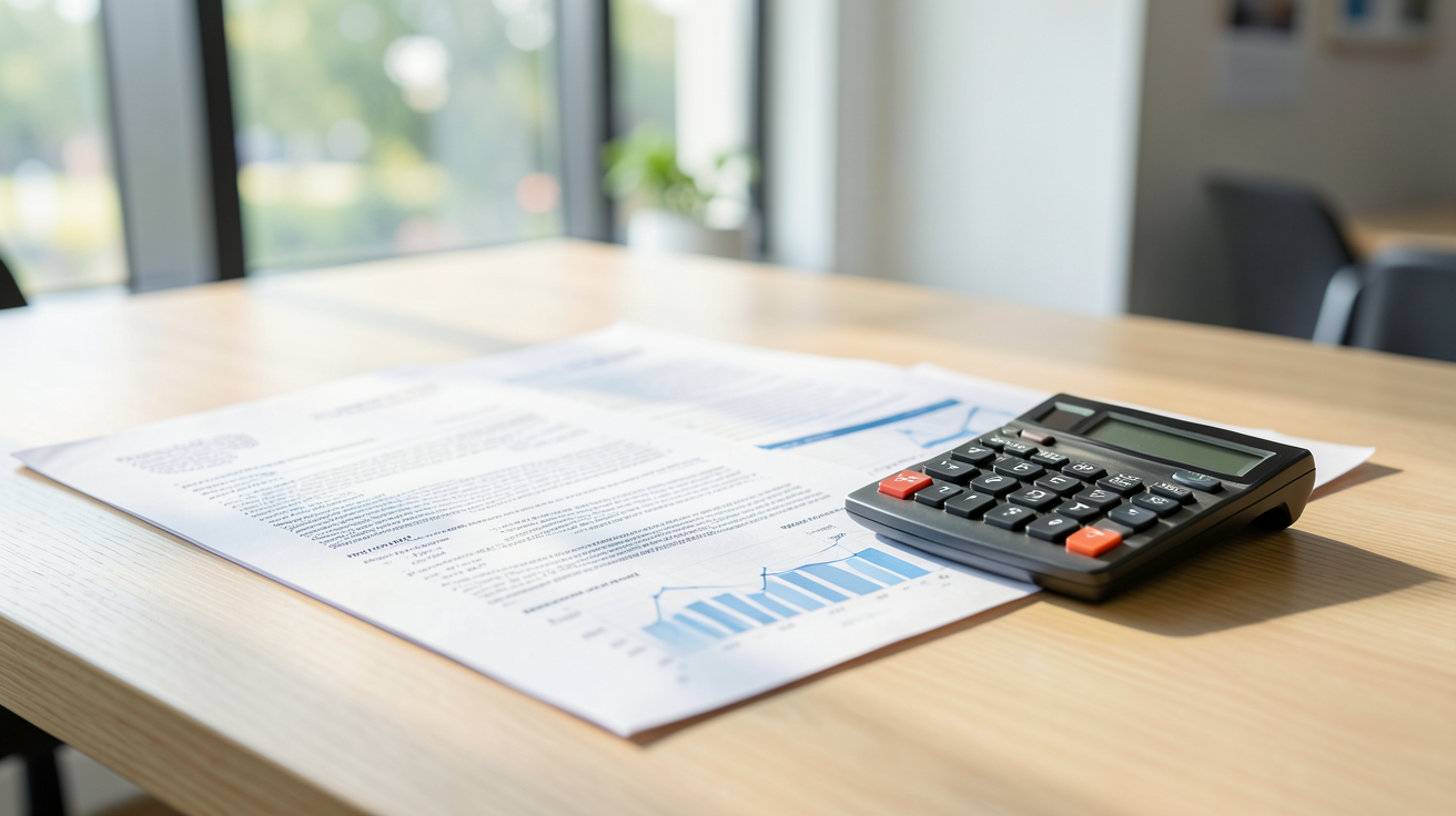 prix kwc photovoltaïque : documents officiels et calculatrice sur un bureau moderne illustrant les aides financières et subventions 2026