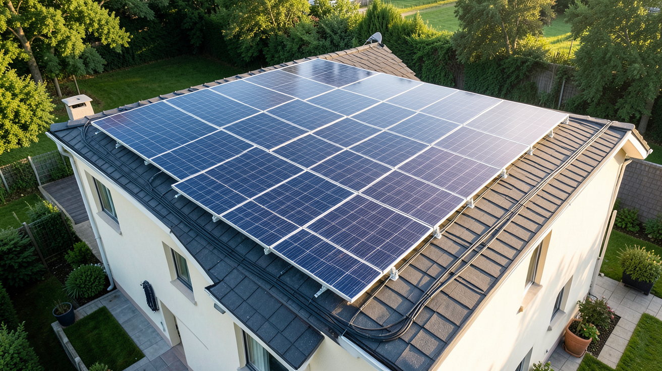 prix m2 panneau photovoltaique installation de 6 kWc sur une maison de 120 m²