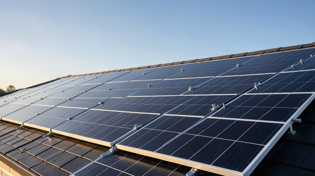 prix m2 panneau photovoltaïque installation sur toit de maison