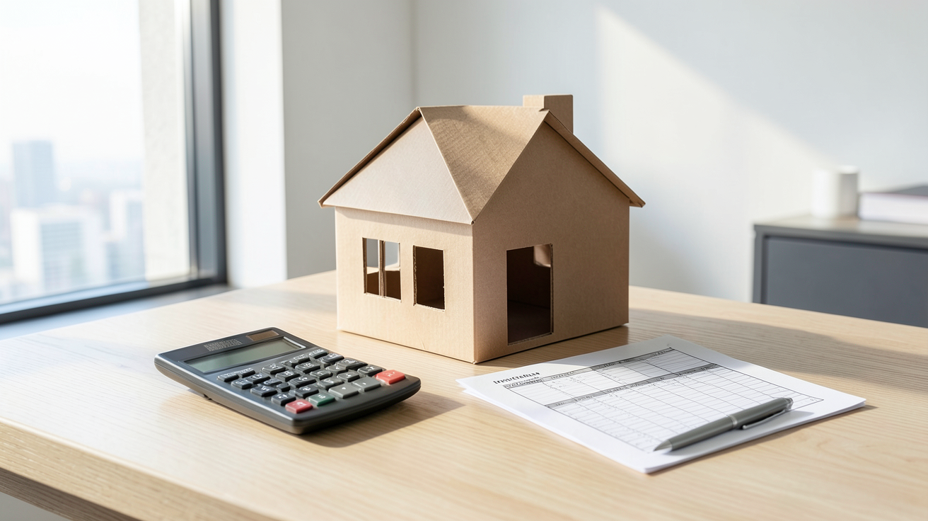 prix m2 photovoltaïque calcul surface projet solaire sur un bureau avec plan et calculatrice