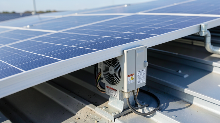 prix micro onduleur installé sur un système de panneaux solaires photovoltaïques
