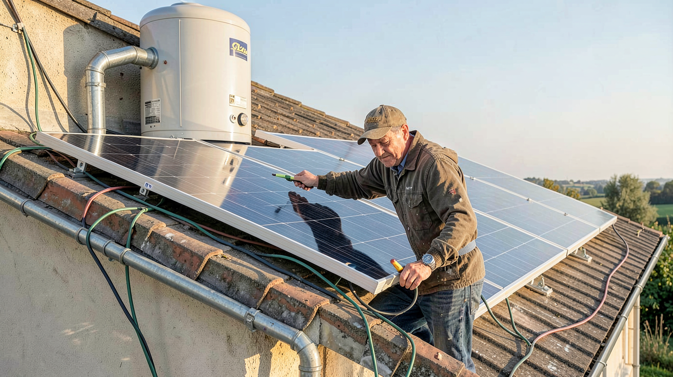 prix moyen d'un chauffe-eau solaire avec pose et travaux annexes par un artisan professionnel