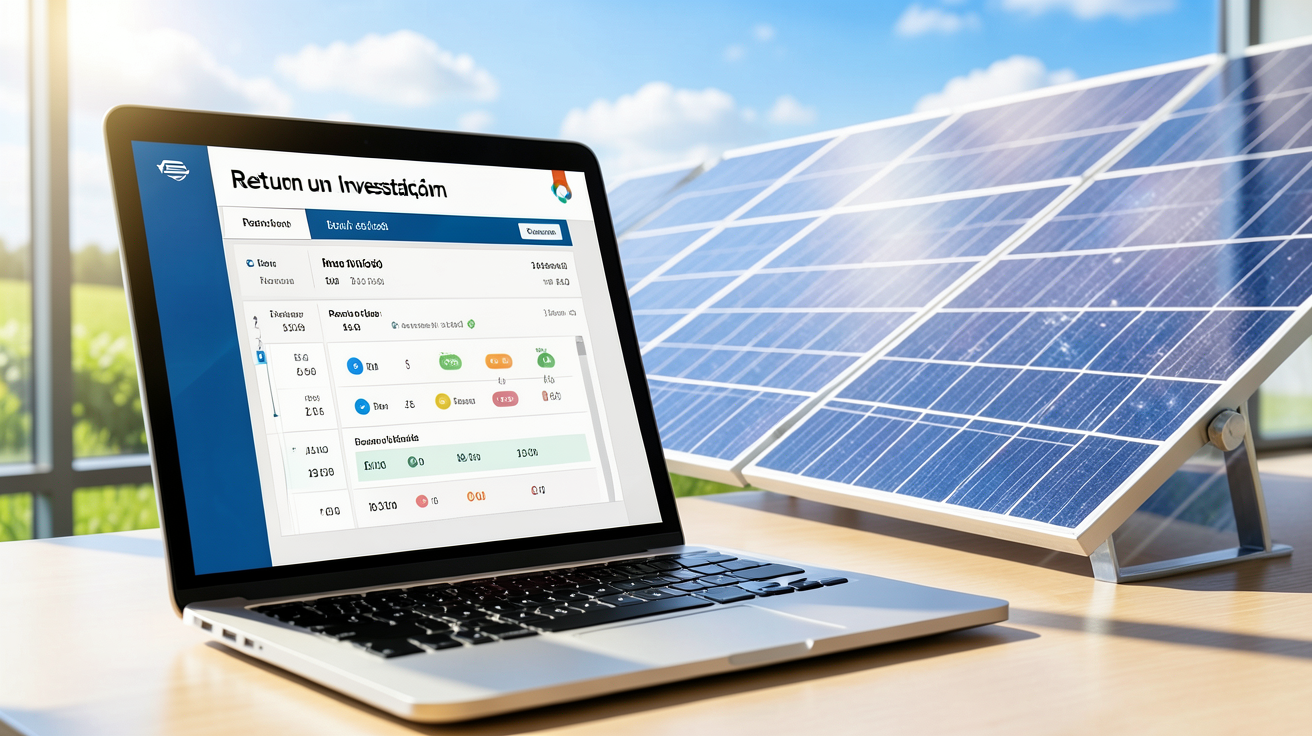 prix moyen d une installation photovoltaique tableau de bord affichant le retour sur investissement avec panneaux solaires