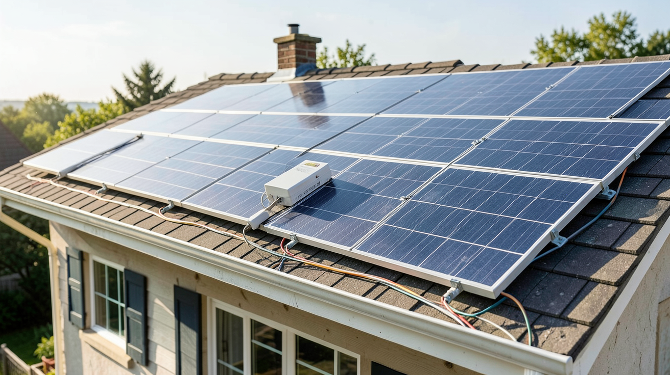 prix moyen installation photovoltaique comparaison entre installation DIY et professionnelle sur un toit de maison