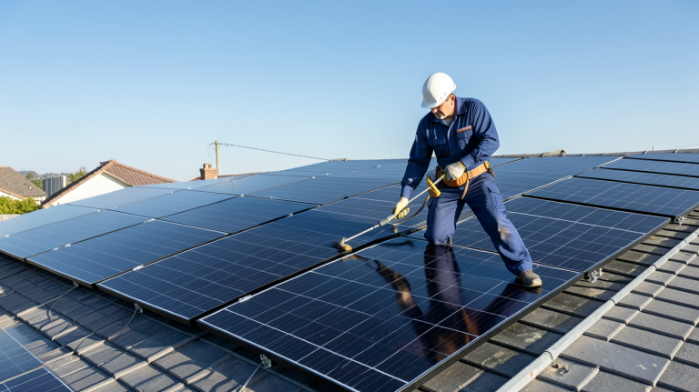 prix moyen installation photovoltaique sur le toit d'une maison résidentielle avec installateur professionnel