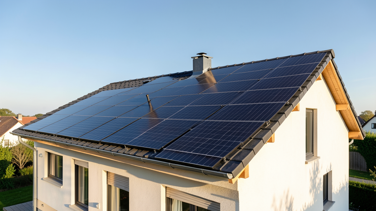 prix moyen panneau solaire installation toit maison 100m2 à 200m2