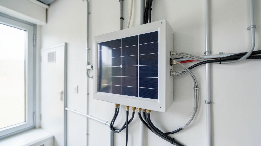 prix onduleur photovoltaïque 9 kW installé dans un local technique moderne