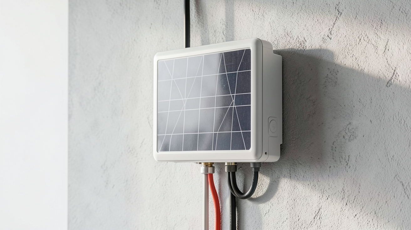 prix onduleur photovoltaïque illustré par une installation solaire domestique propre et moderne