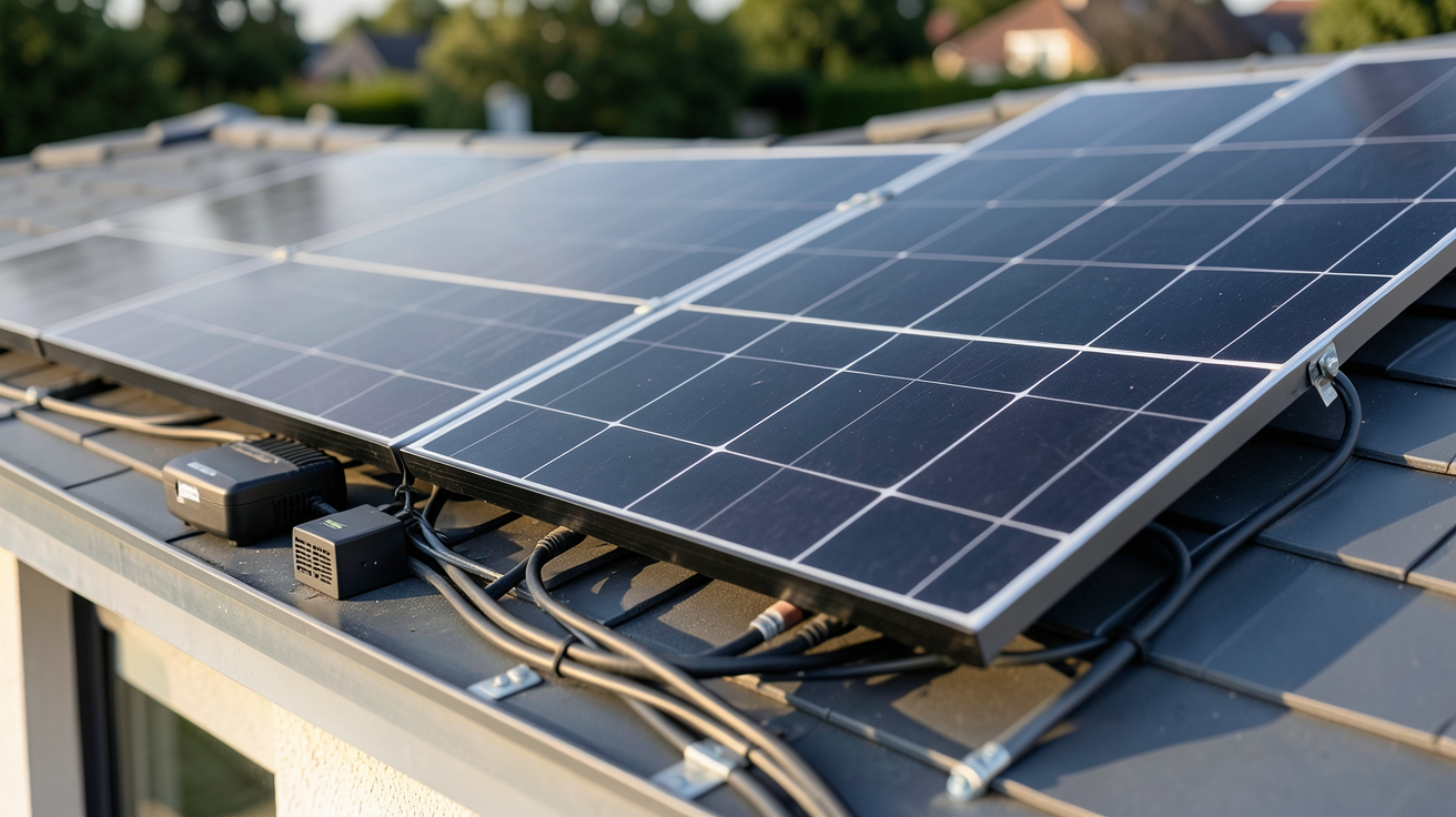 prix panneau photovoltaïque autoconsommation kit solaire 2024 posé sur toit de maison