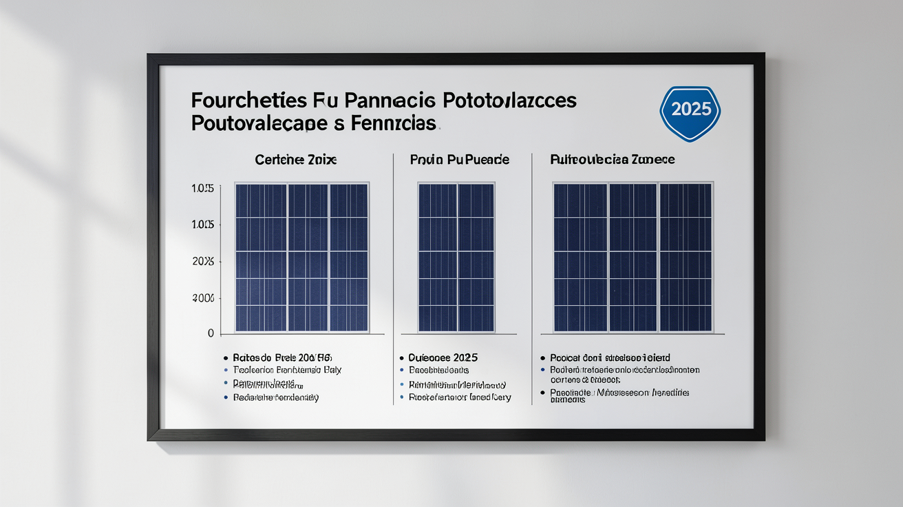 prix panneau photovoltaïque fourchette 2025 par puissance en tableau comparatif professionnel