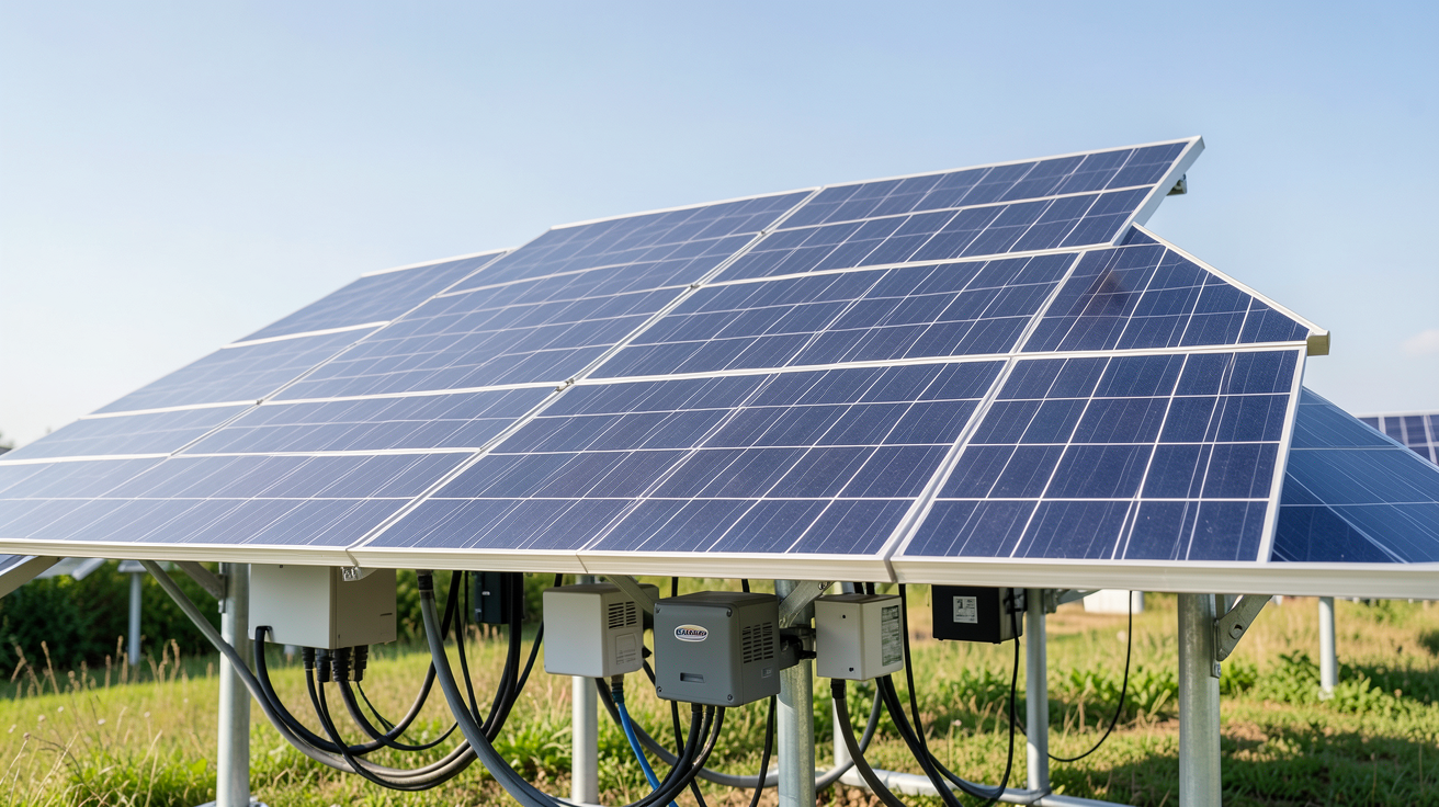 prix d un panneau solaire 1000w kit complet installé en extérieur avec panneaux, onduleur et batterie