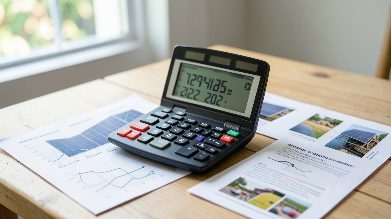 prix panneau solaire 2022 calculatrice financière et exemples de rentabilité sur papier