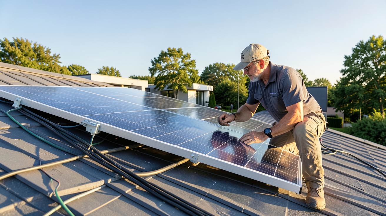 prix panneau solaire 2022 installation professionnelle sur toit résidentiel pour autoconsommation ou vente totale