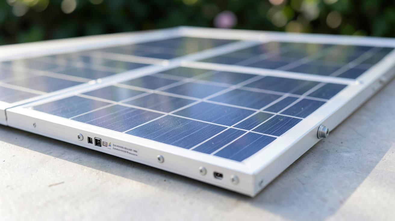 prix d un panneau solaire de 300w posé sur une surface plane avec détails techniques visibles