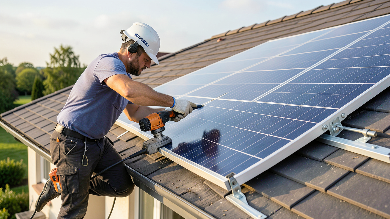 prix d un panneau solaire pour chauffe eau installation par un artisan RGE sur un toit