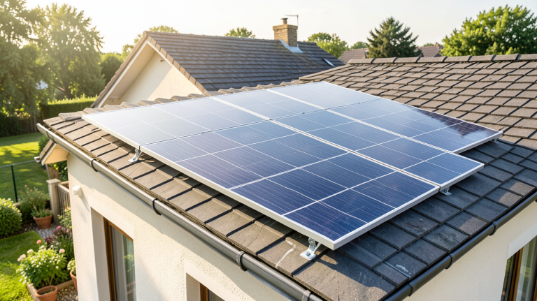 prix d'un panneau solaire pour chauffe-eau installé sur le toit d'une maison