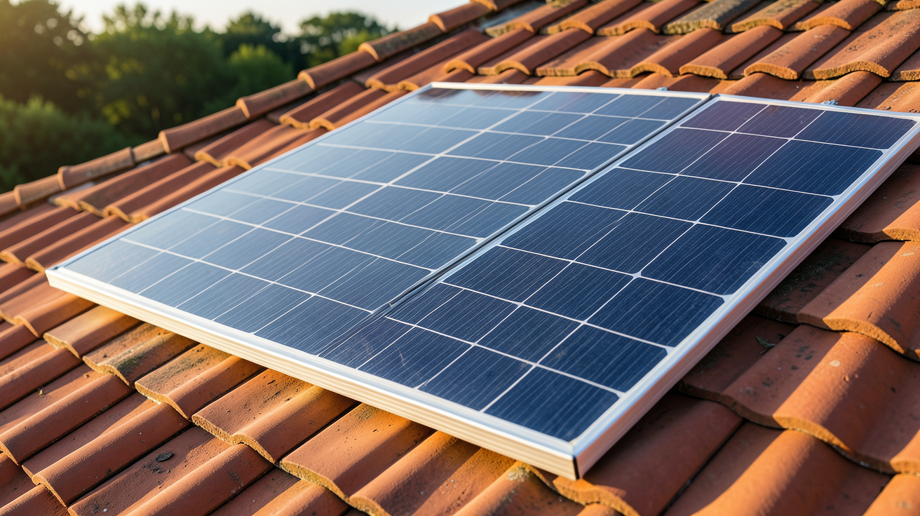 prix d'un panneau solaire guide 2024 illustrant un panneau photovoltaïque posé sur un toit
