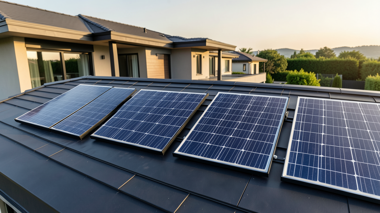 prix de panneau solaire pour maison : comparaison des technologies monocristallin, polycristallin, bifacial et couches minces posées sur un toit