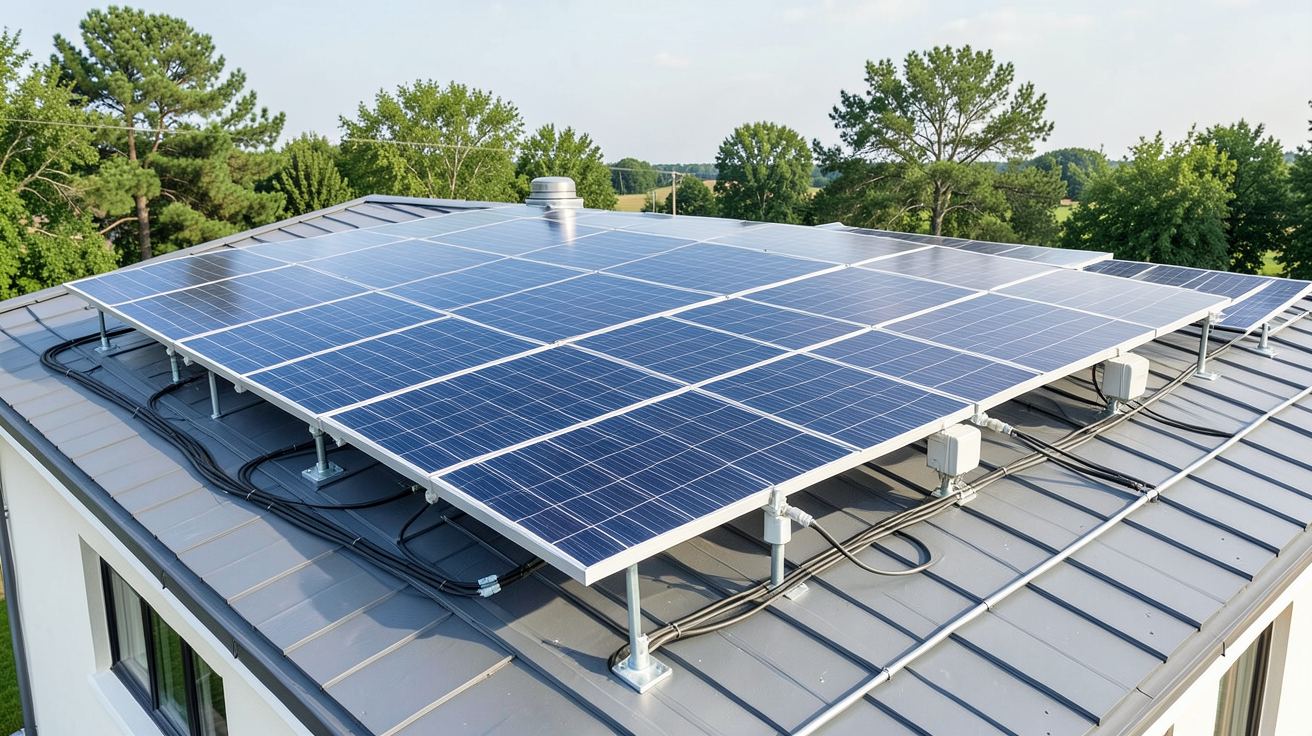 prix panneau solaire pour maison 200m2 installation complète de panneaux solaires sur toit