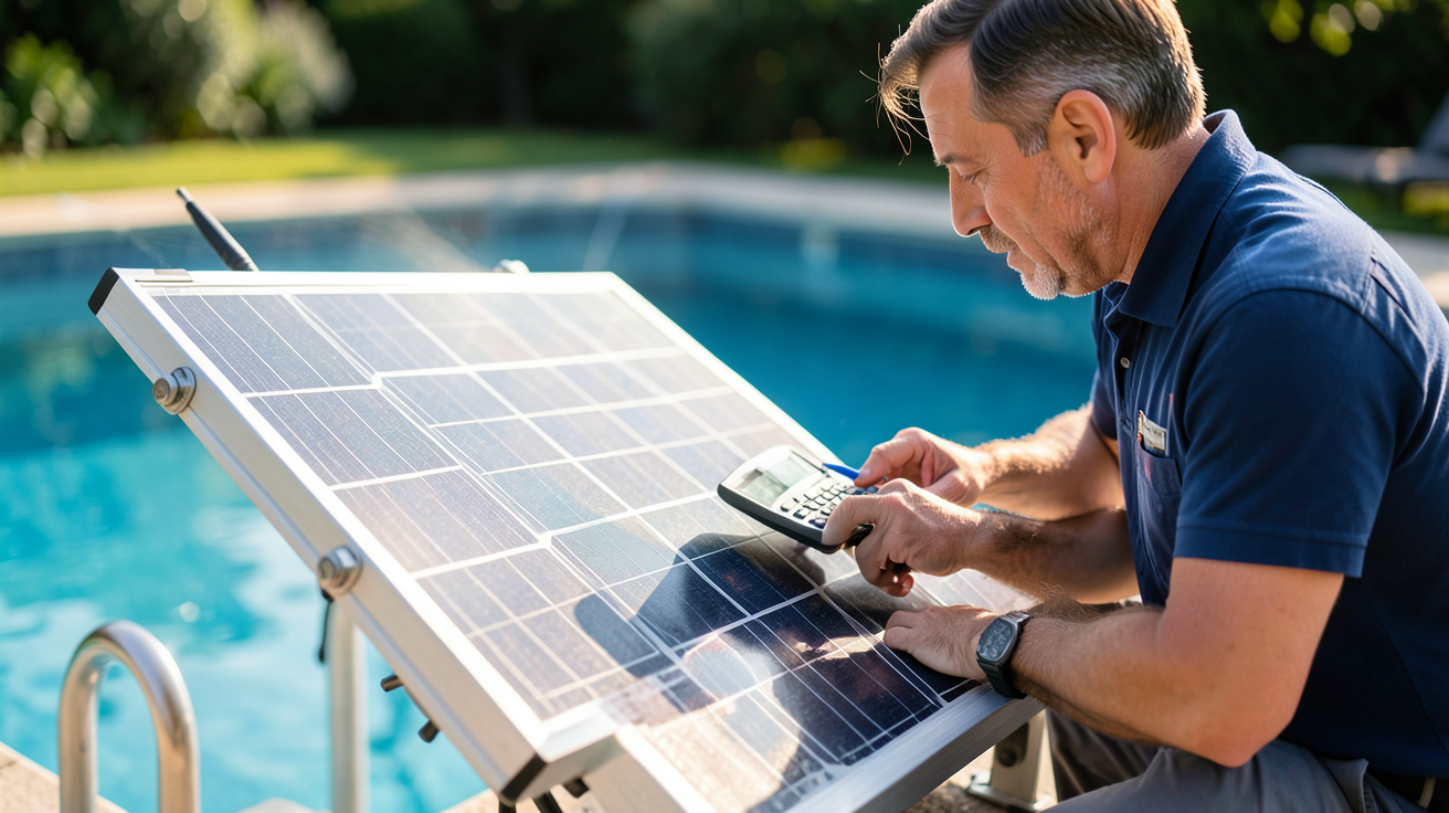 prix panneau solaire pour pompe piscine calcul de la puissance nécessaire avec un technicien