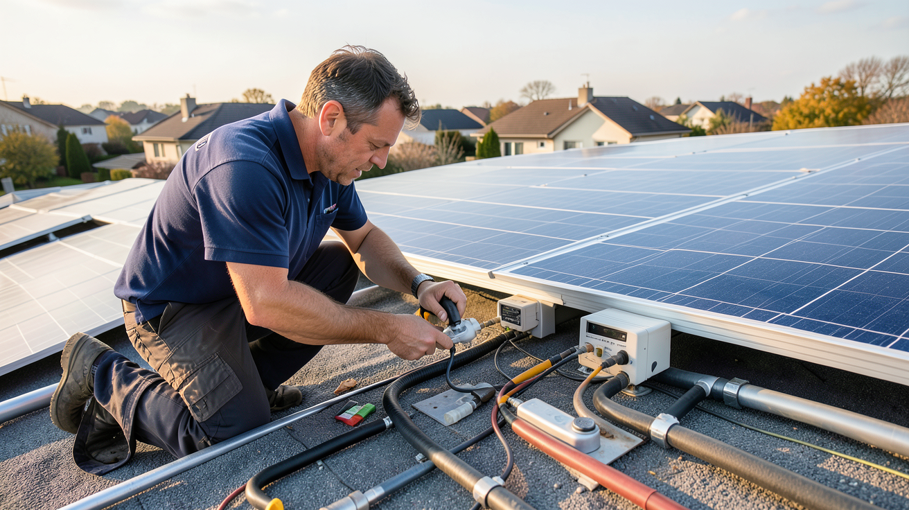 prix d'un panneau solaire thermique installation sur toit résidentiel avec installateur professionnel