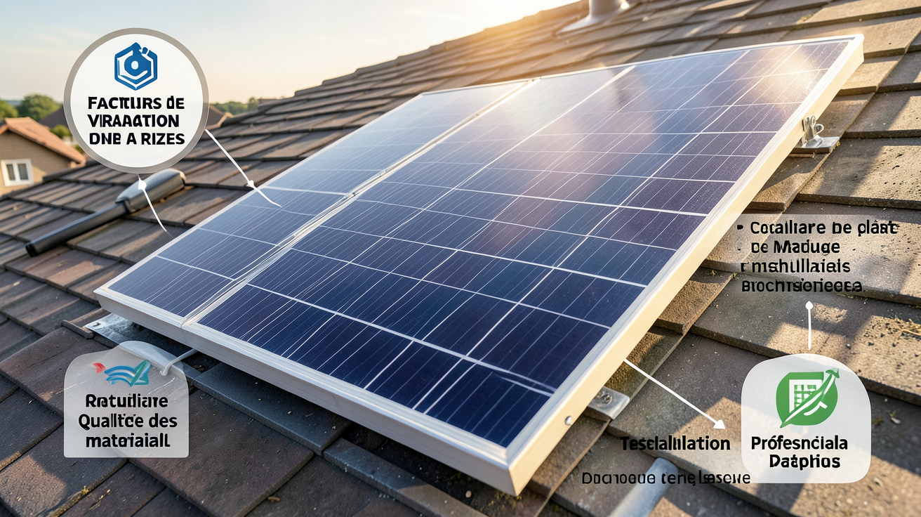 prix panneau solaire thermique m2 illustrant les facteurs de variation comme l'ensoleillement et la qualité des matériaux