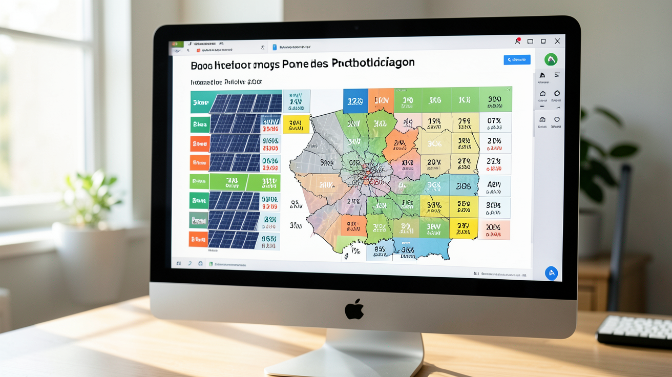 prix panneaux photovoltaiques 3kw tableau interactif des prix moyens par région en 2026