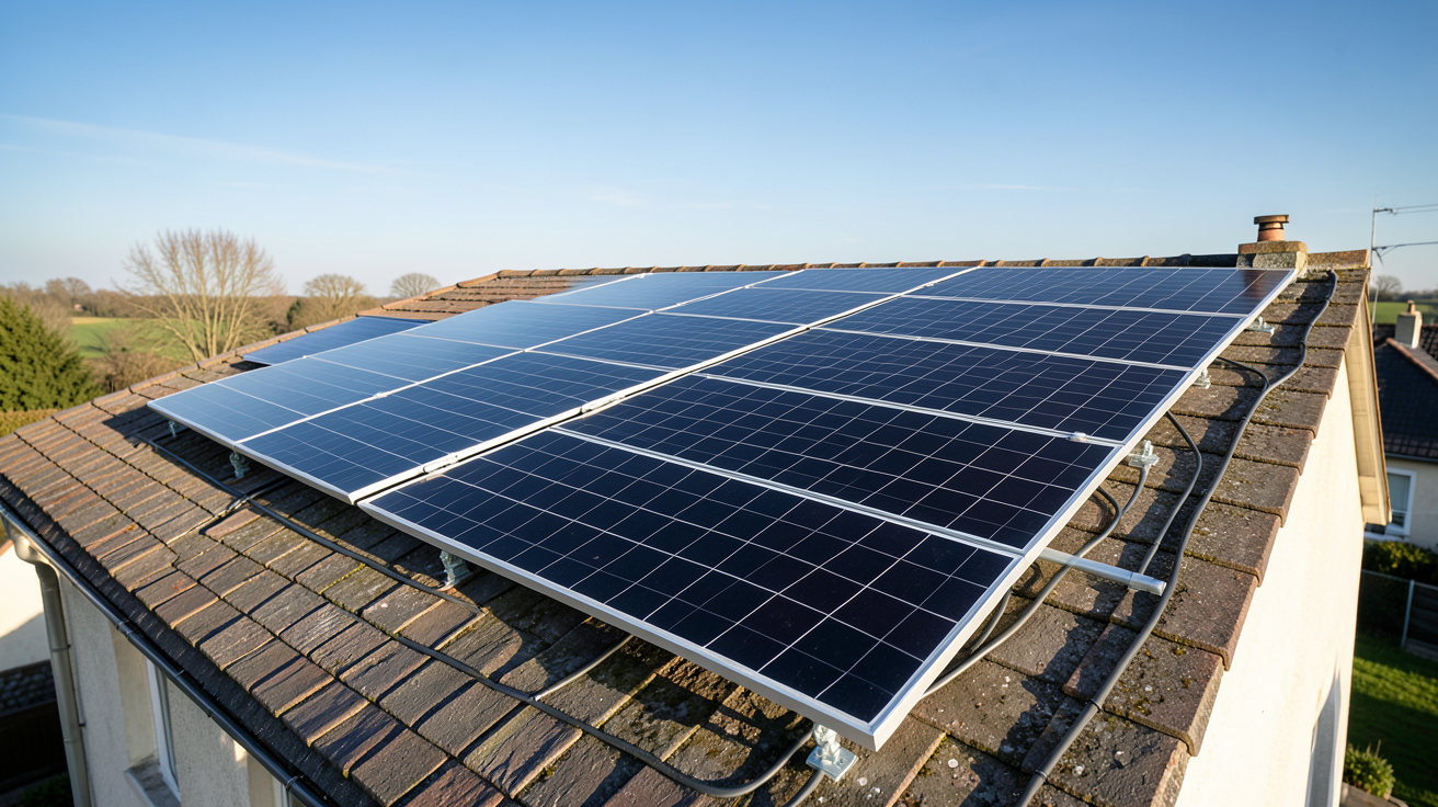 prix panneaux photovoltaiques 6kwc installation moyenne en France en 2026 sur toit de maison