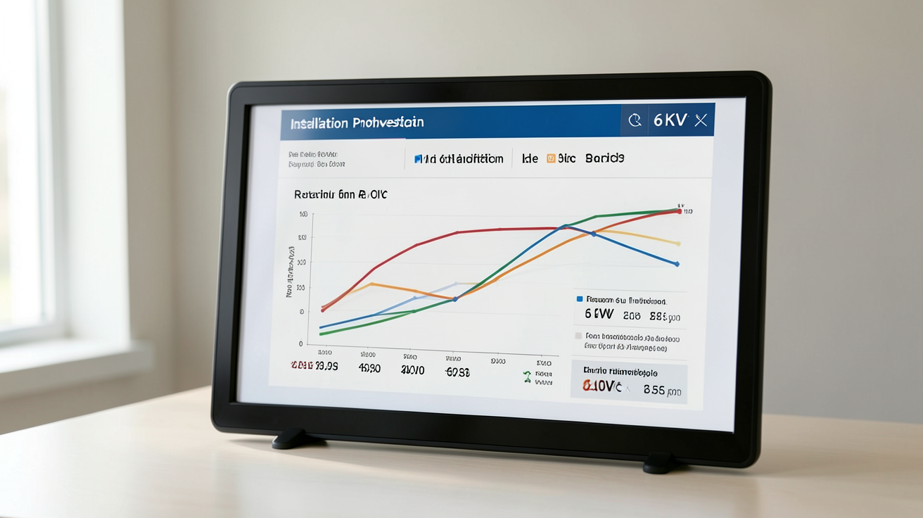 prix panneaux photovoltaiques 6kwc rentabilité et retour sur investissement (ROI) d’une installation