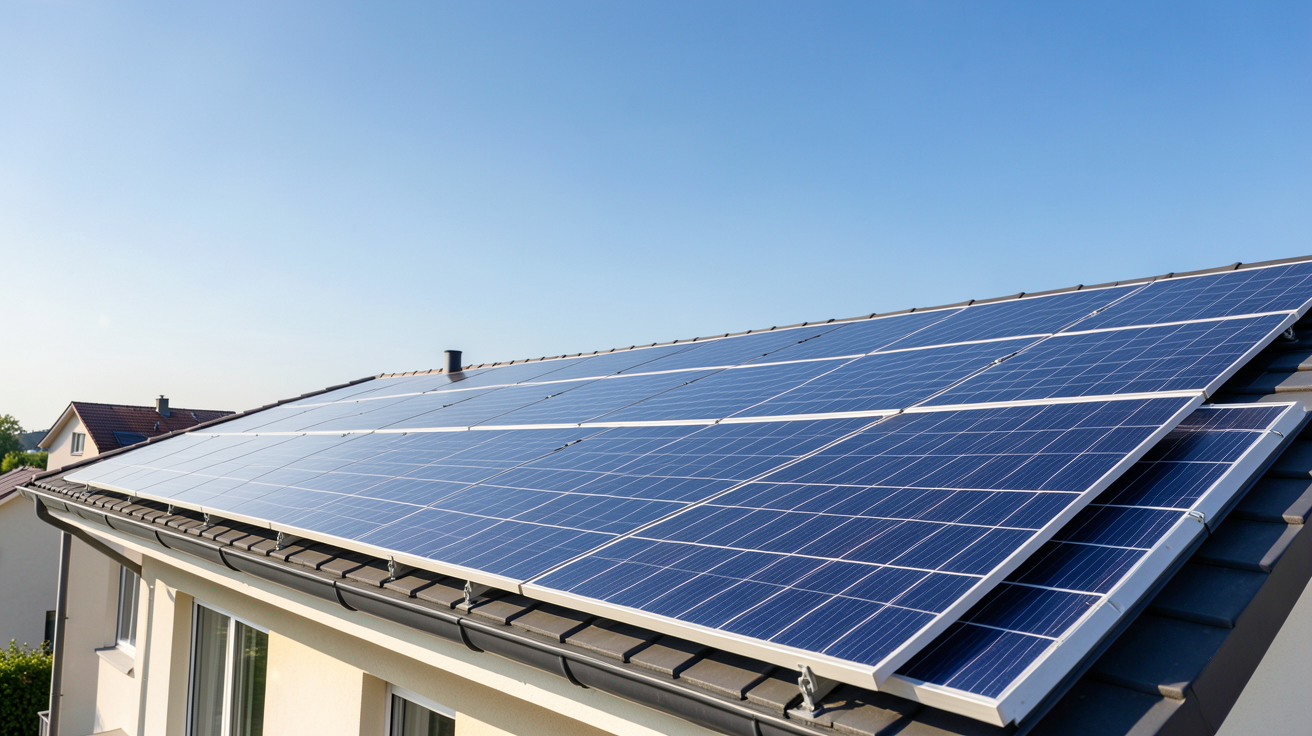 prix panneaux solaires 2022 illustrant la rentabilité et les économies réalisées sur un toit résidentiel