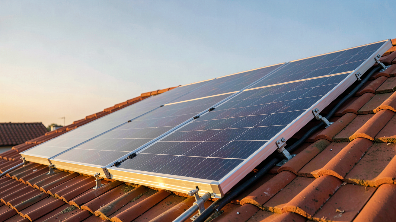 prix panneaux thermiques avec facteurs d'influence visibles sur un toit