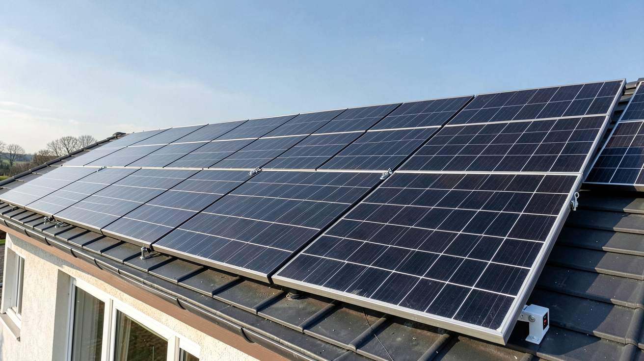 prix photovoltaique 3kw installation complète de panneaux solaires 3 kWc sur toit de maison individuelle en 2026