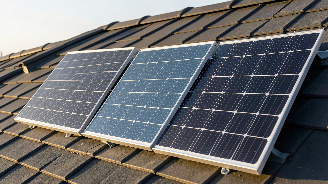 prix photovoltaique 6kw comparaison des panneaux solaires monocristallin, polycristallin et N-Type sur un toit