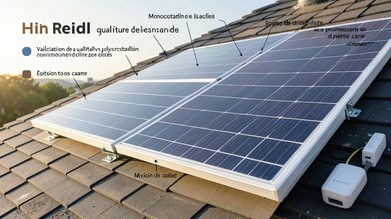 prix photovoltaïque m2 facteurs de variation illustrés par un panneau solaire sur toit avec cellules monocristallines et accessoires