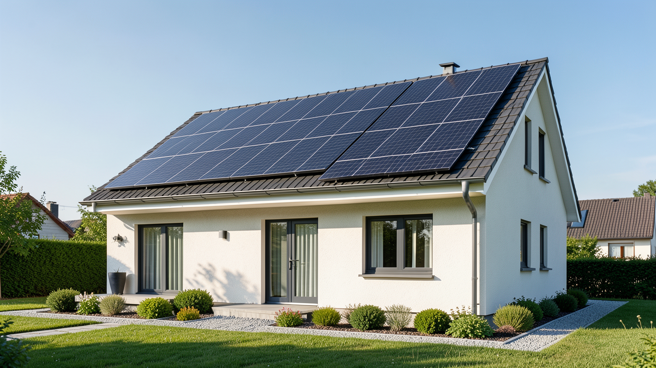 prix photovoltaïque maison étude de cas projet réel d'une maison de 130 m² avec panneaux solaires sur le toit