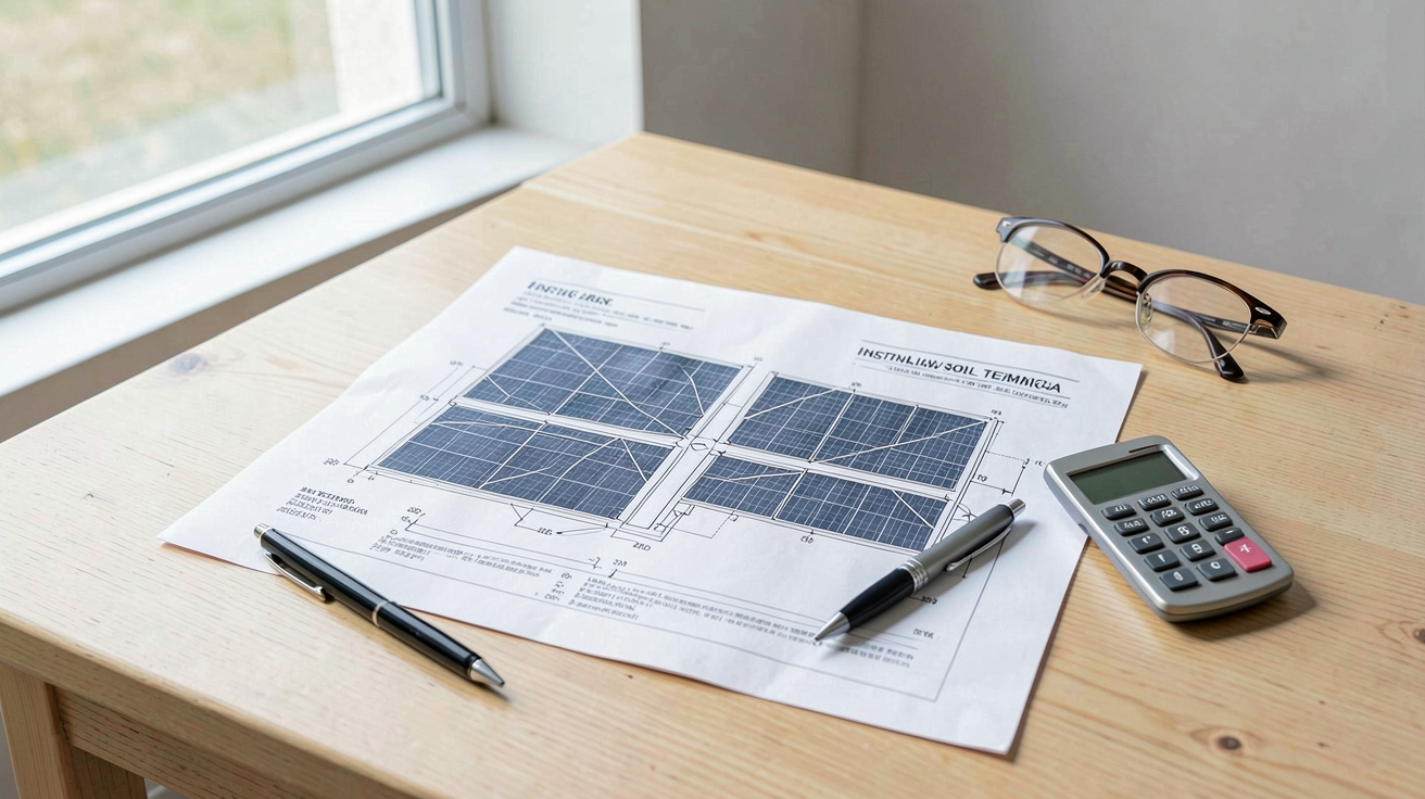 prix solaire thermique fourchette de prix 2024-2025 affichée sur un devis détaillé avec matériel et installation