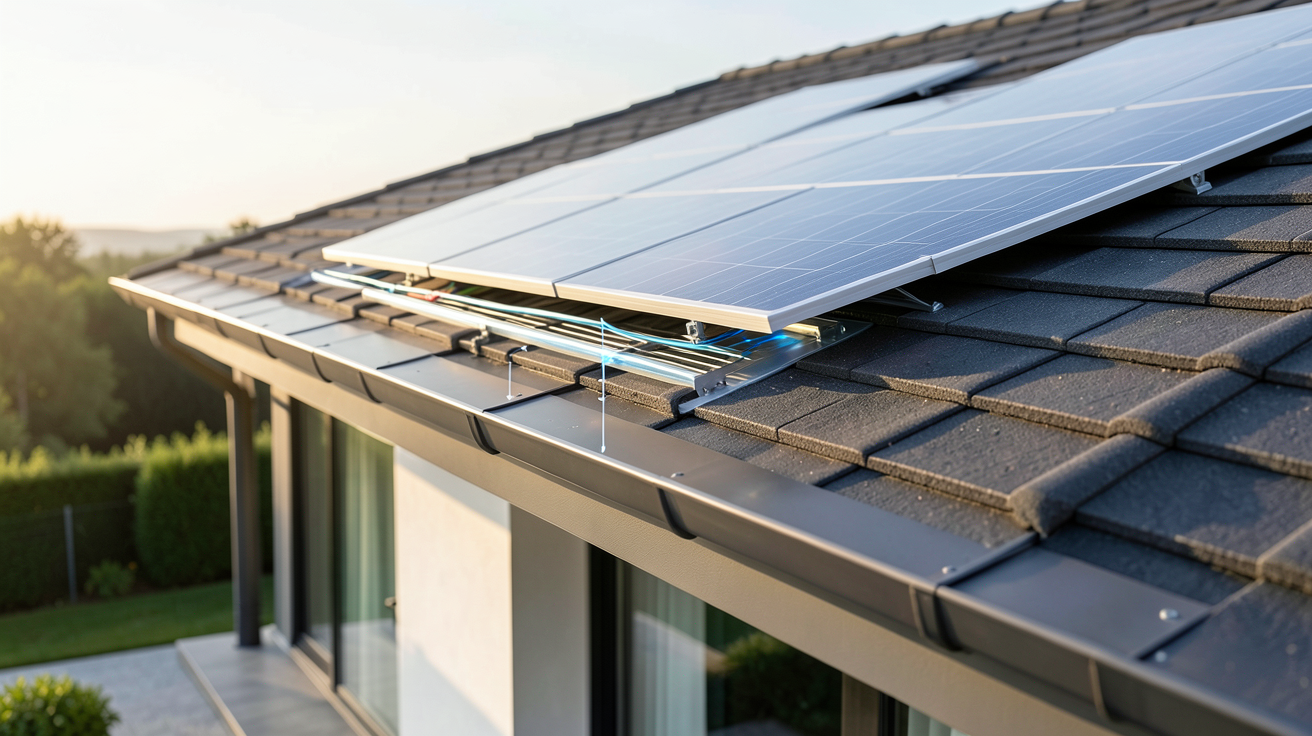 prix tuile photovoltaique montrant le fonctionnement d'une tuile solaire intégrée à un toit