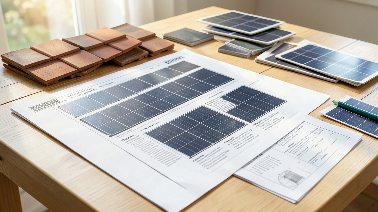 prix tuile solaire détail d'un devis pour une toiture photovoltaïque