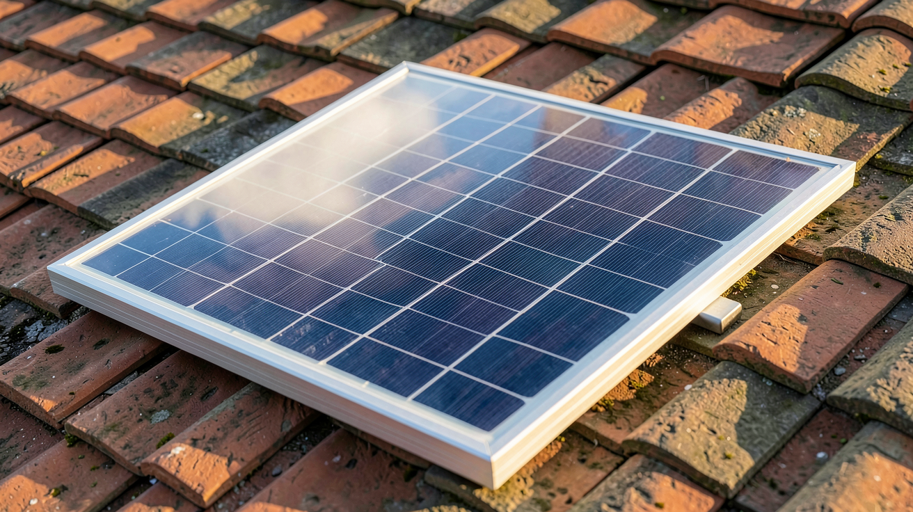 prix un panneau solaire : comparaison visuelle entre un panneau solaire haut de gamme et un panneau économique, montrant les différences de matériaux et de finition