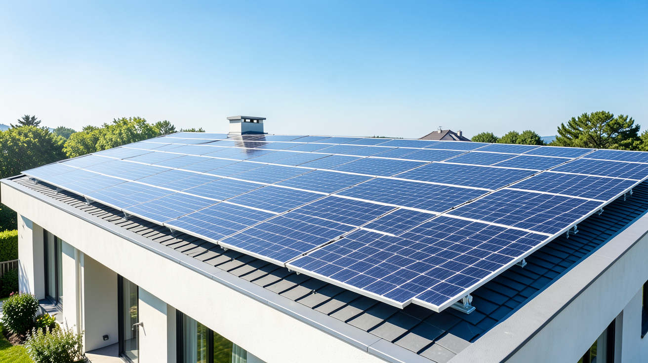 production maximum photovoltaïque particulier avec une installation de panneaux solaires haute performance sur une maison