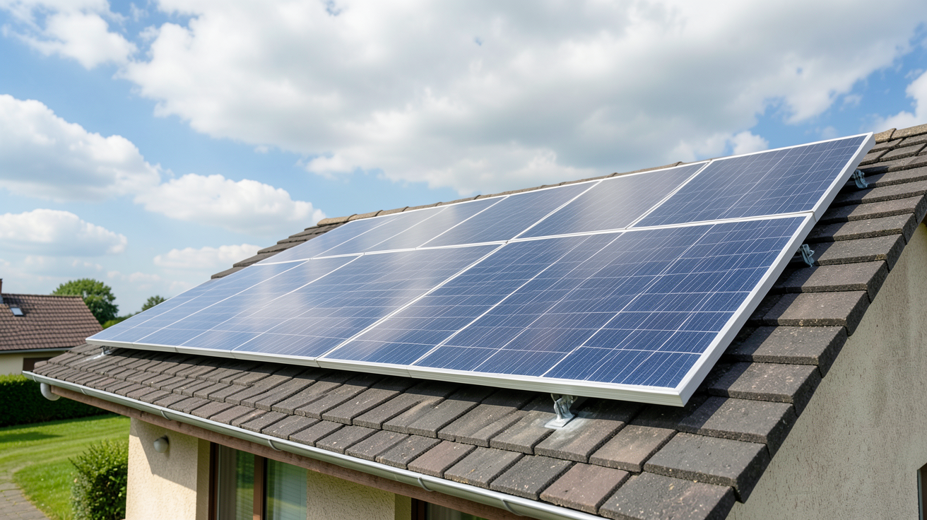 production moyenne panneau photovoltaïque montrant les facteurs clés d'influence comme l'orientation, l'inclinaison et l'absence d'ombre