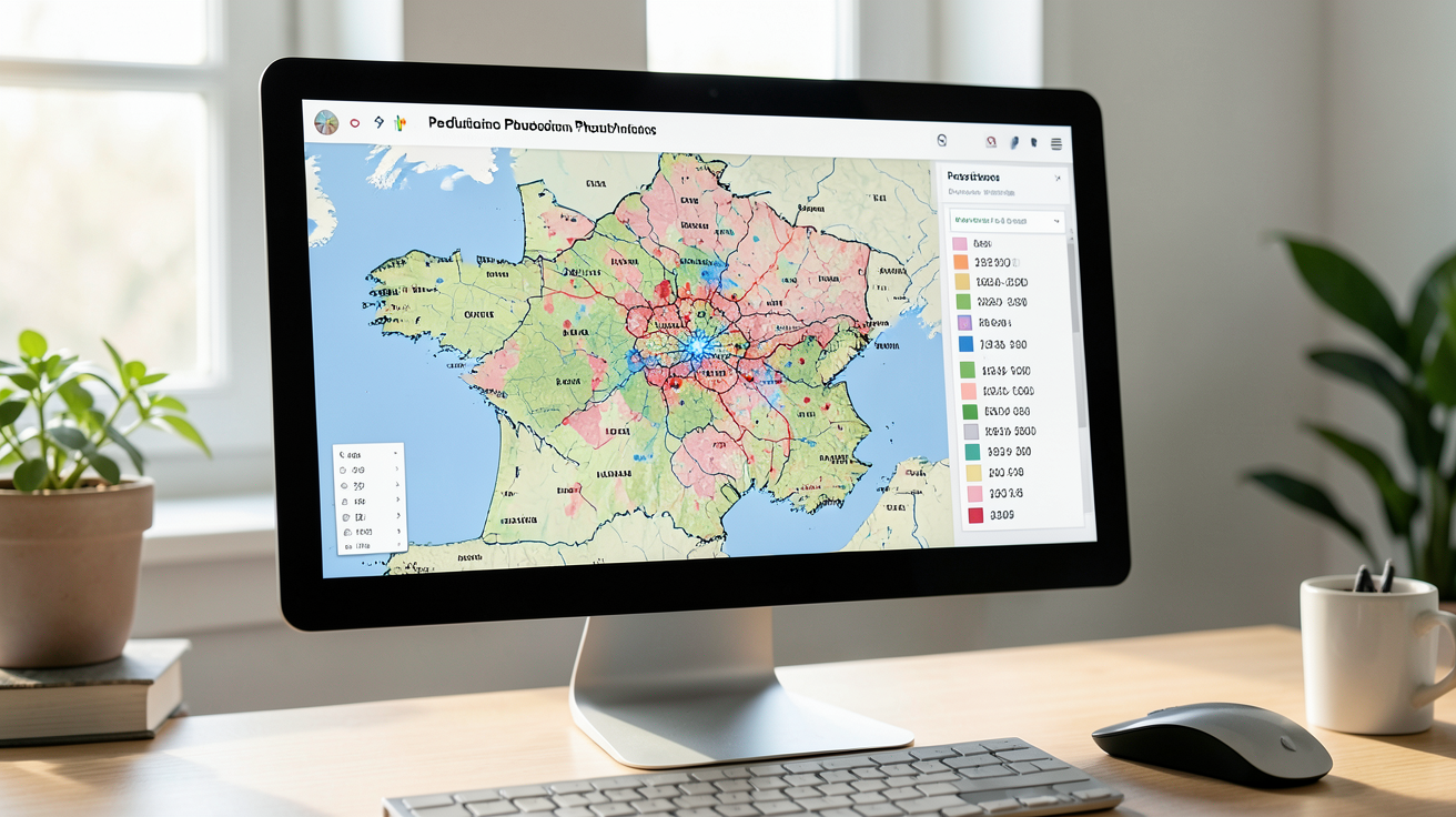 production panneau photovoltaique carte interactive de la France par région