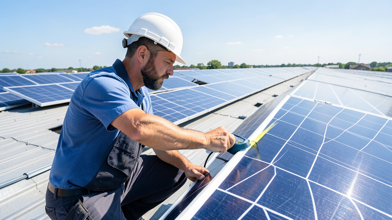 production photovoltaïque par m2 calcul de rendement avec installateur professionnel