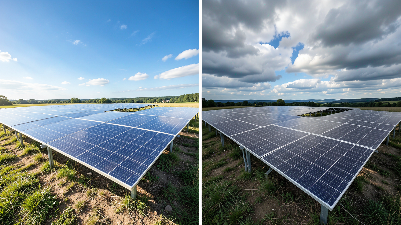 production solaire photovoltaïque montrant l'impact de la localisation géographique sur la production d'énergie