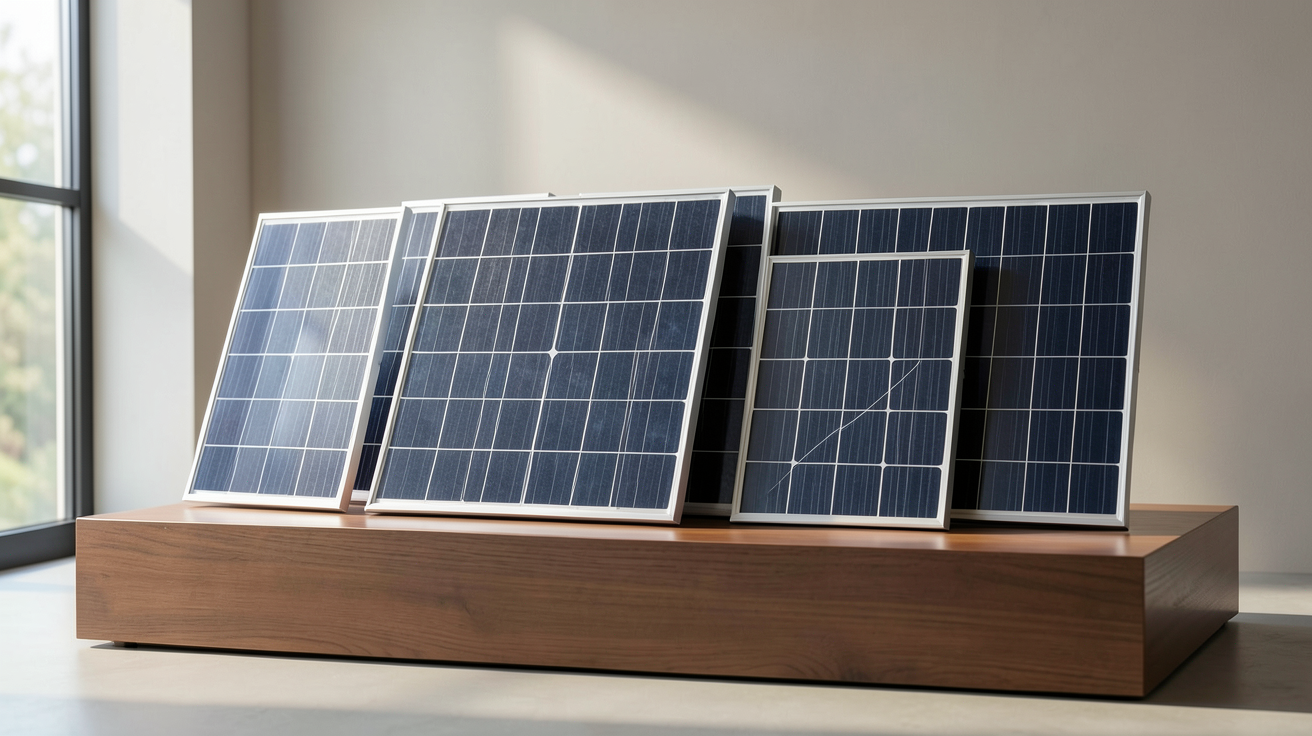 promo panneau solaire montrant une sélection de panneaux solaires en promotion, mise en avant du top 5 des meilleures offres de septembre 2024.