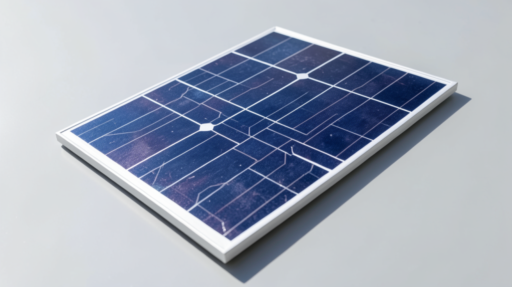 puissance cellule photovoltaïque en silicium monocristallin exposée au soleil