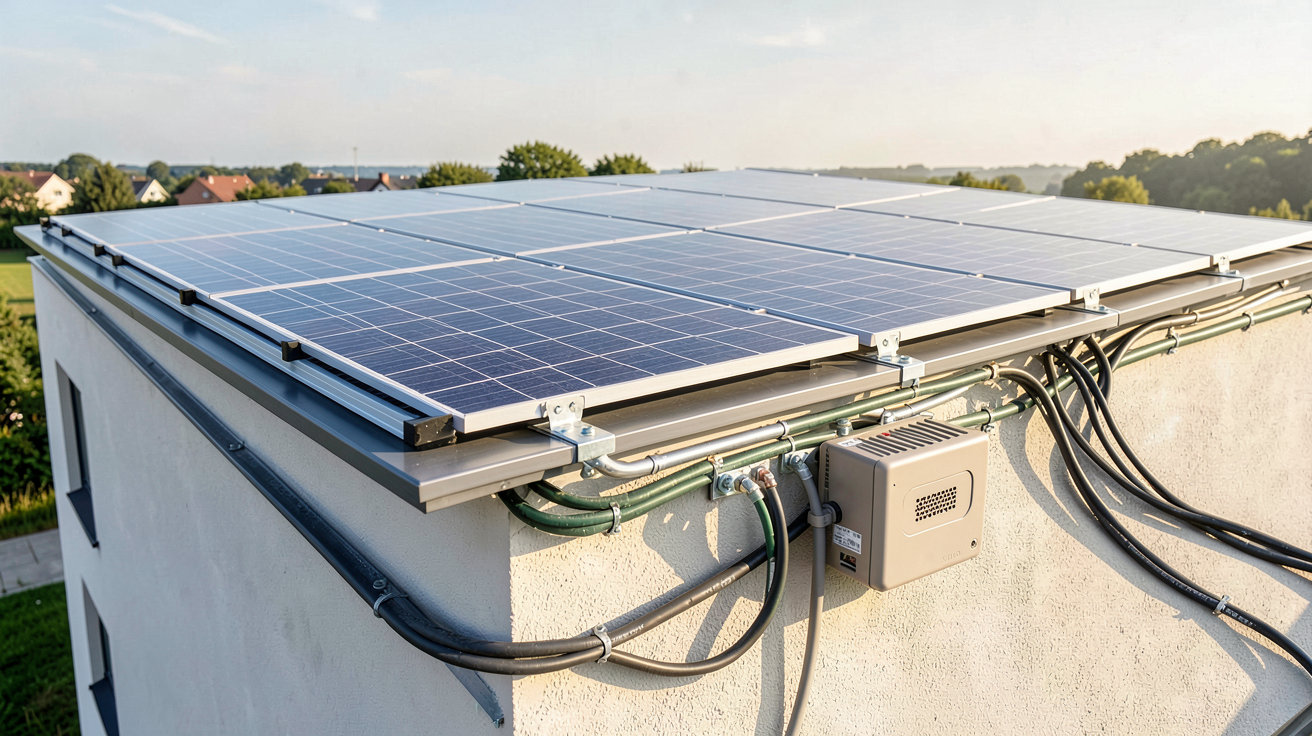 puissance maximale panneau photovoltaique avec raccordement triphasé sur une maison moderne