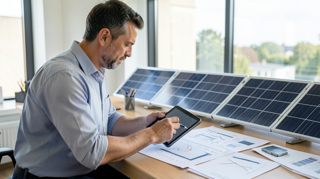 puissance panneau photovoltaïque calculée pour un logement résidentiel par un professionnel