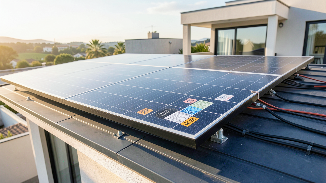 puissance d'un panneau photovoltaïque illustrant la différence entre puissance crête et rendement sur une installation solaire